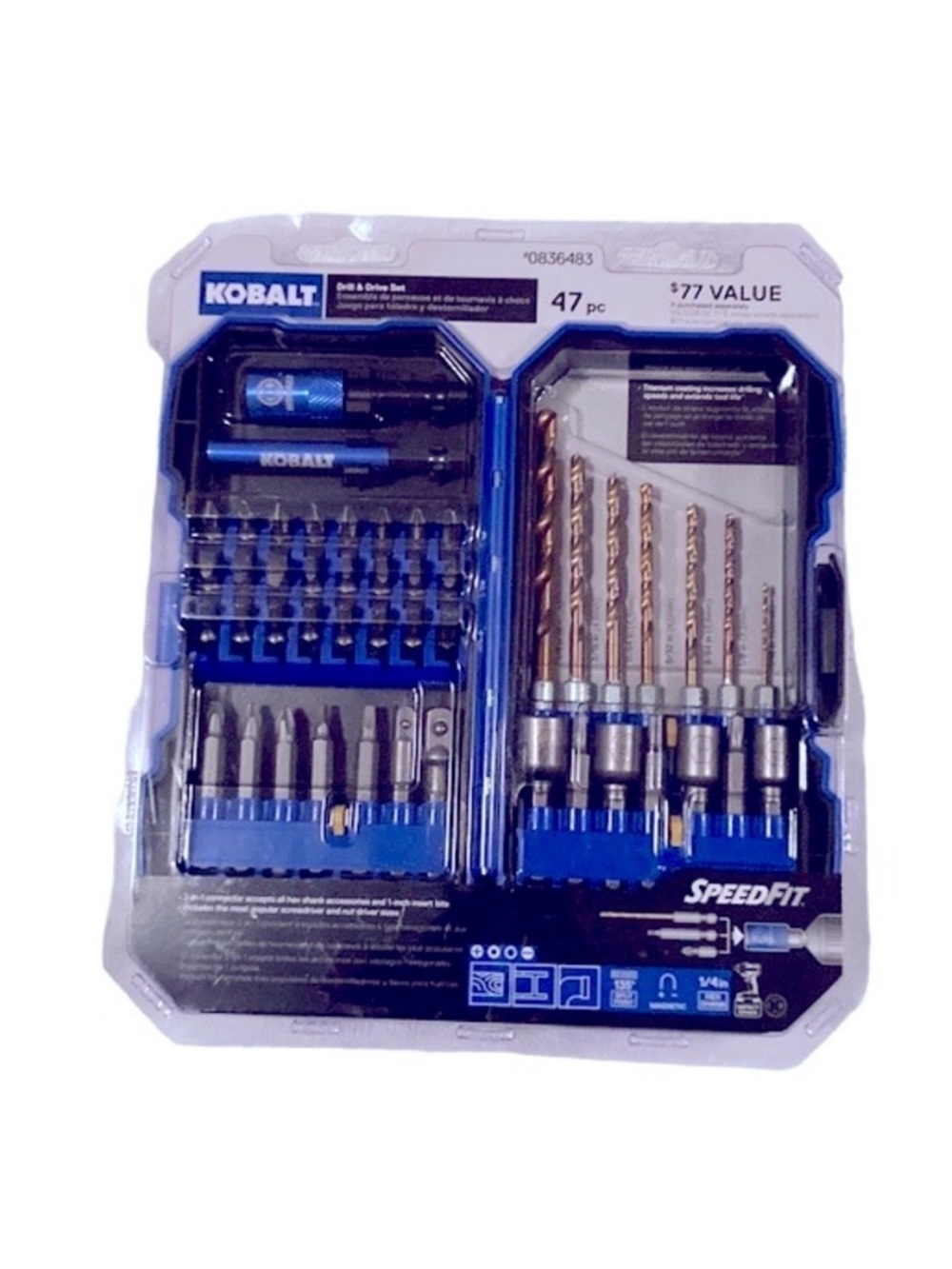 KOBALT SpeedFit 47 Pc. Drill & Drive Set